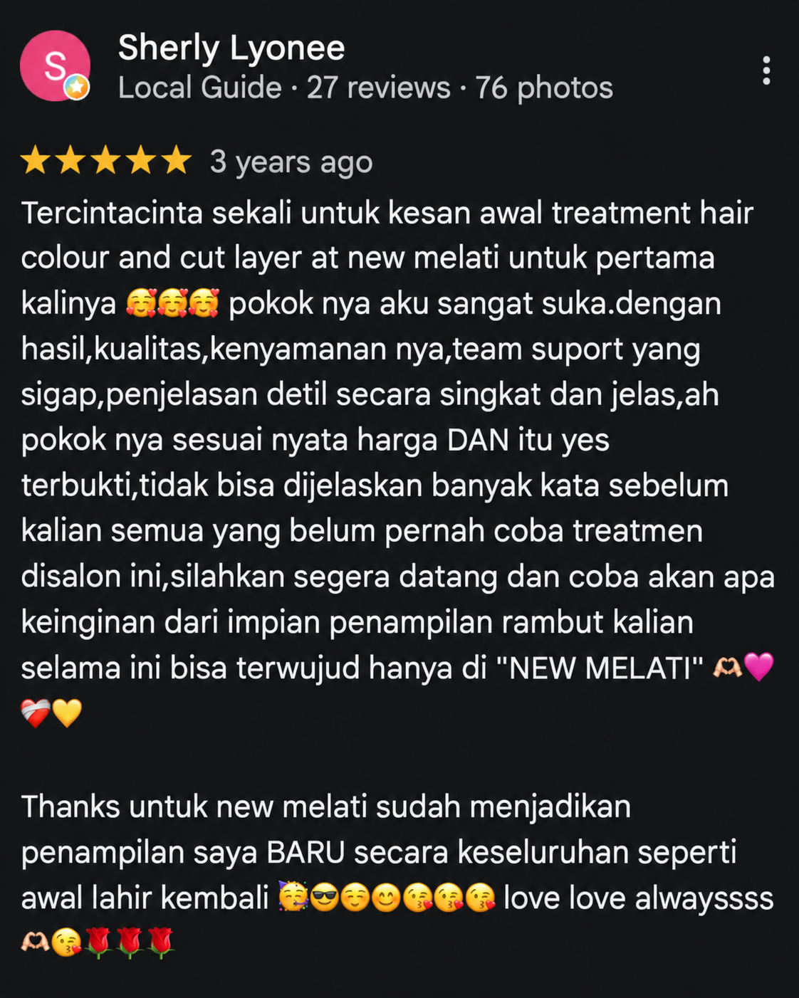 Dark Mode Google Review Card